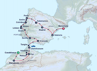 Spain, Portugal & Morocco - Bunnik Tours (28 Days From Casablanca to  Barcelona)